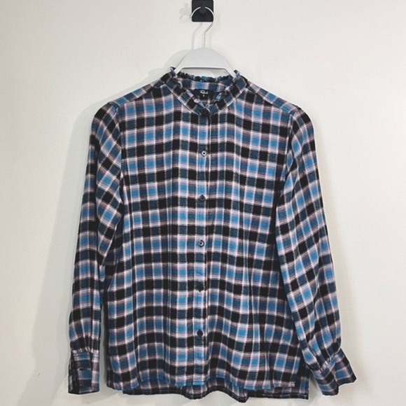 Rails Blue and Black Plaid Button Down Shirt - Picture 3 of 16